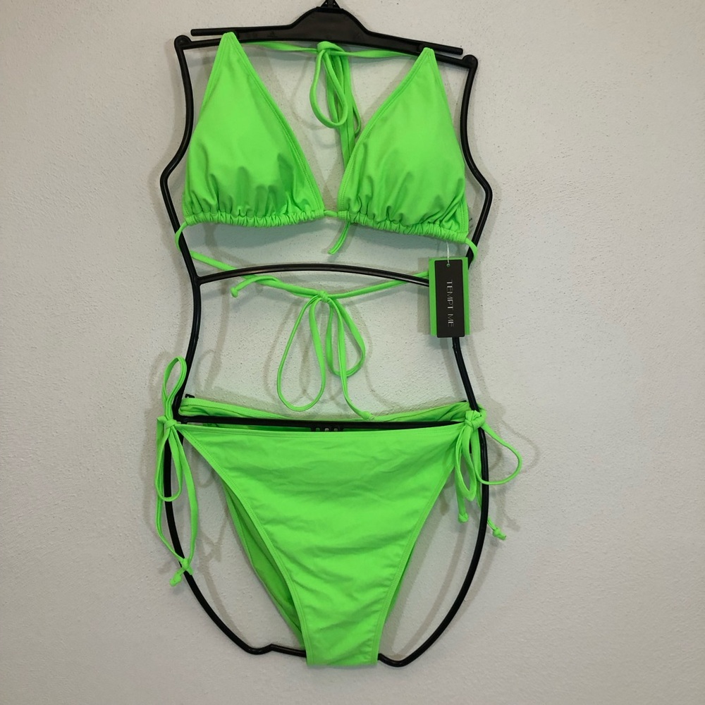 Bright Green Bikini Set